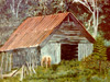 Hill Top Barn - Lincoln County, MS - Oil on Canvas